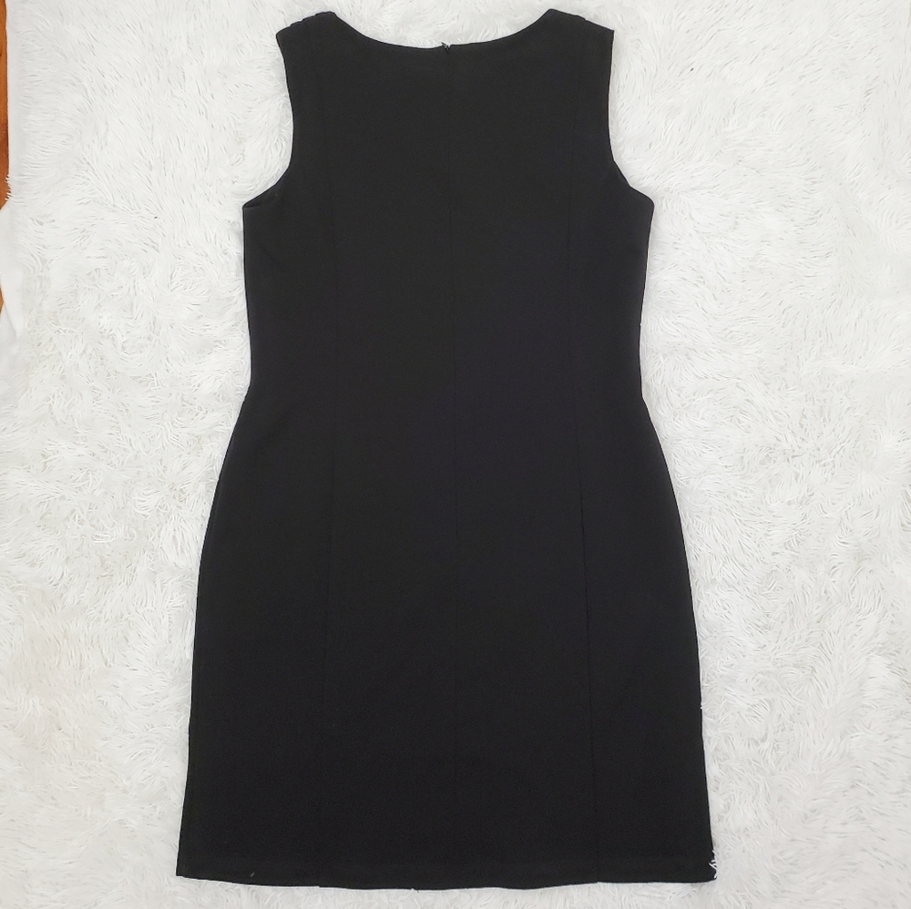 AGB LBD Ruched Black Dress - Picture 2 of 2